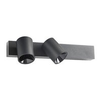 Aplica/Plafoniera (Spot) moderna negru mat LED 21W/1385/3000K, Takto 01-3664 Redo