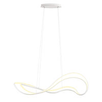 Lustra moderna alb mat ovala 1150x390mm LED 58W/6380lm/3000K, Tempest 01-3597 Redo