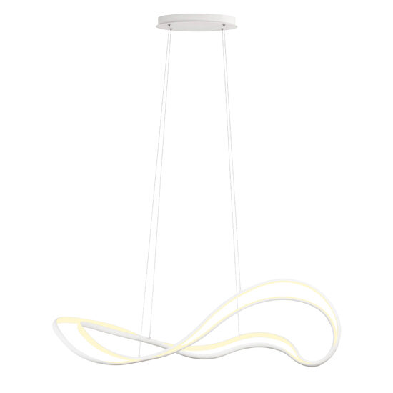 Lustra moderna alb mat ovala 1150x390mm LED 58W/6380lm/3000K, Tempest 01-3597 Redo