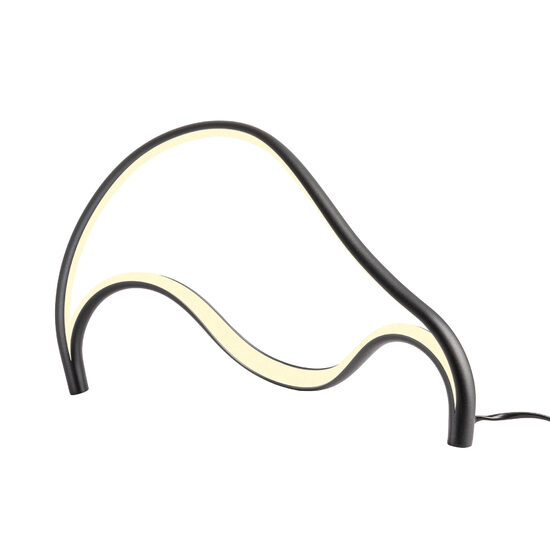 Veioza moderna negru mat LED 12W/1320lm/3000K, Tempest 01-3602 Redo
