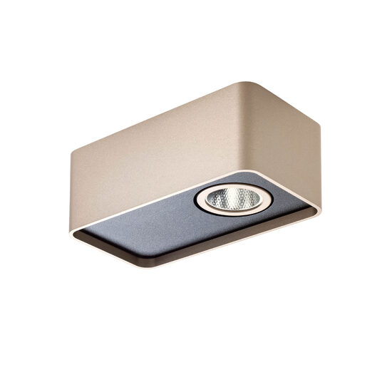 Plafoniera/Spot cafea argintie unghi 36° LED 6.2W/472lm/3000K, Yuki 01-3866 Redo