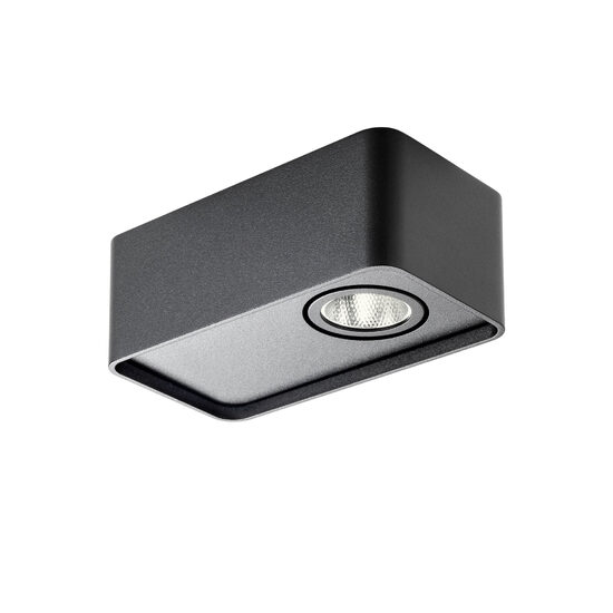 Plafoniera/Spot negru mat unghi 36° LED 6.2W/472lm/3000K, Yuki 01-3688 Redo
