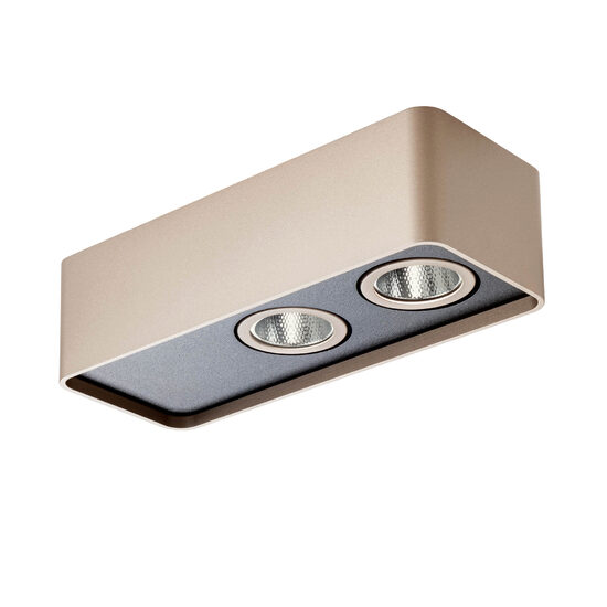 Plafoniera/Spot cafea argintie unghi 36° LED 10W/945lm/3000K, Yuki 01-3690 Redo