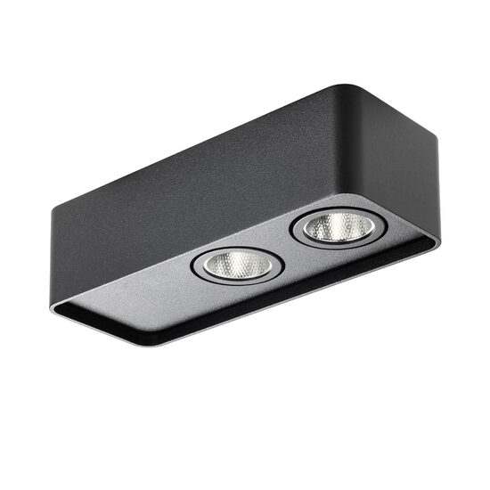 Plafoniera/Spot negru mat unghi 36° LED 10W/945lm/3000K, Yuki 01-3692 Redo