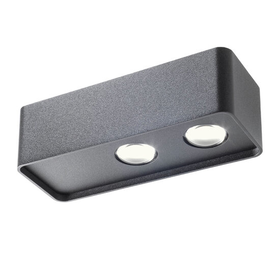 Aplica/Spot negru mat unghi 60° LED 10W/945lm/3000K, Yuki 01-3696 Redo