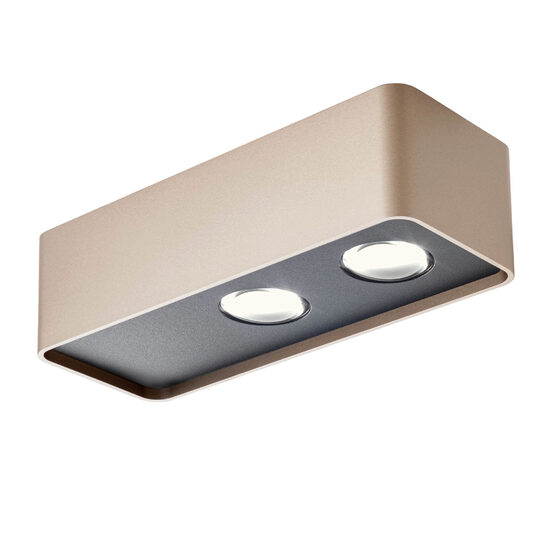 Aplica/Spot cafea argintie LED 10W/851lm/2700K unghi 60°, Yuki 01-4235 Redo