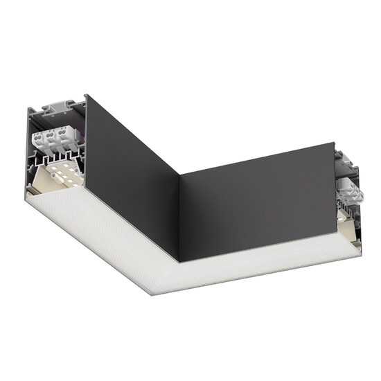 Accesoriu conexiune 90° aparent/suspendat 9 W Xrope RPU50NWLC9 SBK Arelux