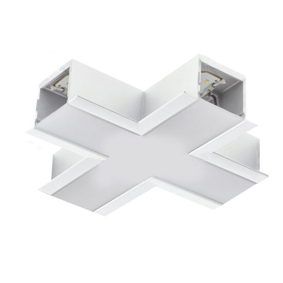 Element conexiune cruce 4 corpuri de iluminat încastrate XTrace TE60NW16XC MWH Arelux
