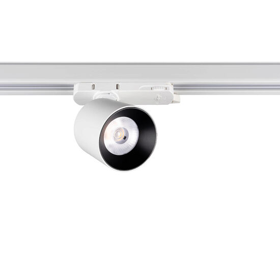 Proiector LED pe sina 0°- 355° orizontal și 0°- 90° vertical 18W/4000K/2100lm XShow SH01NW SWH Arelux