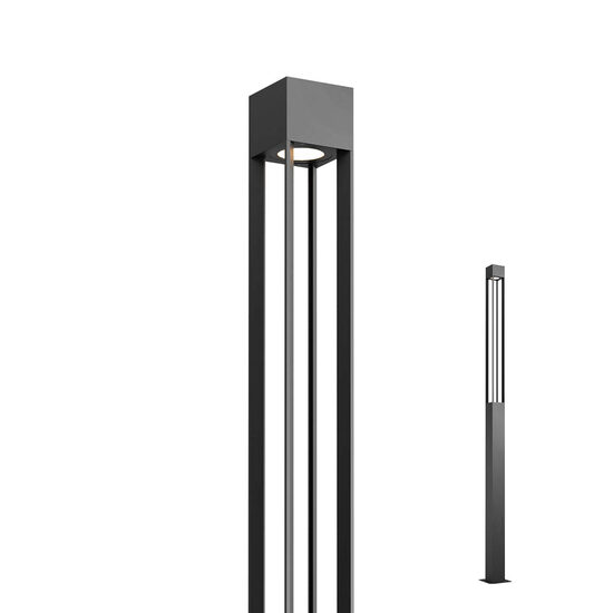 Corp de iluminat rezidential+urban aluminiu turnat H=4m, IP65 42W/4000K/4100lm, XDomus DS01NW DG Arelux