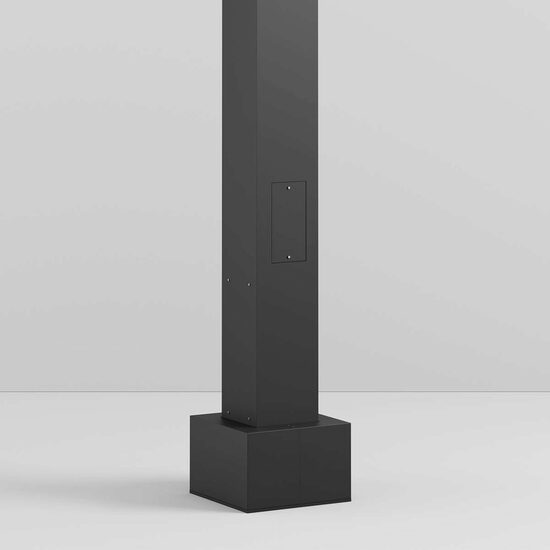 Element decorativ acoperire piulițe și flanșa fixare stâlp XDomus DS01BC Arelux