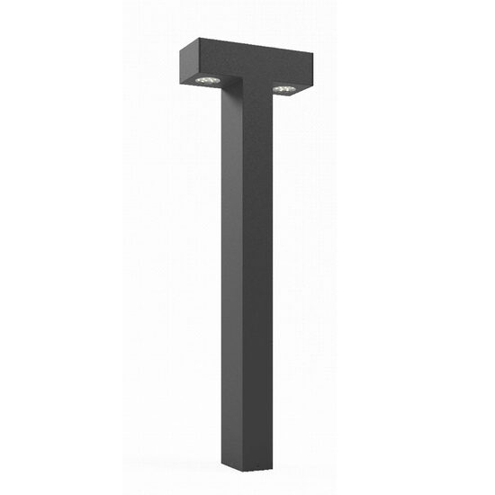 Corp de iluminat rezidential+urban aluminiu turnat H=1m IP65 2x10W/4000K/2x1550lm XTorre TOR04NW DG Arelux