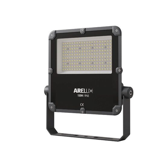 Proiector LED IP65 90° aluminiu dispersor sticla 4mm 100W/4000K/13824lm XField FDI12NW90 DG Arelux