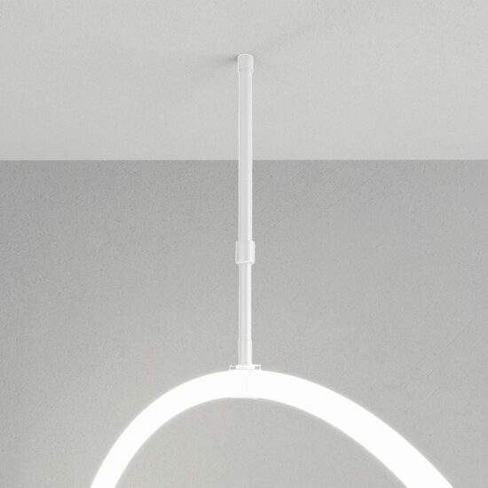 Set montaj suspendat banda tubulară LED XLOOP 18 mm LP18CR SWH Arelux