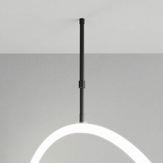 Set montaj suspendat banda tubulară LED XLOOP 18 mm LP18CR SBK Arelux