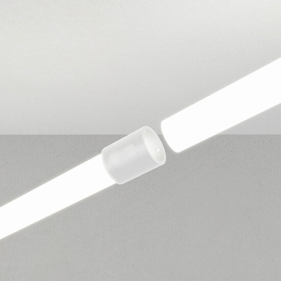 Sistem conexiune liniară 2 benzi LED tubulare XLOOP 18 mm LP18LC SWH Arelux