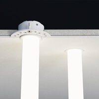 Sistem trimless trecere tavan fals+fixare benzi tubulare LED XLOOP 18 mm LP18TPS Arelux