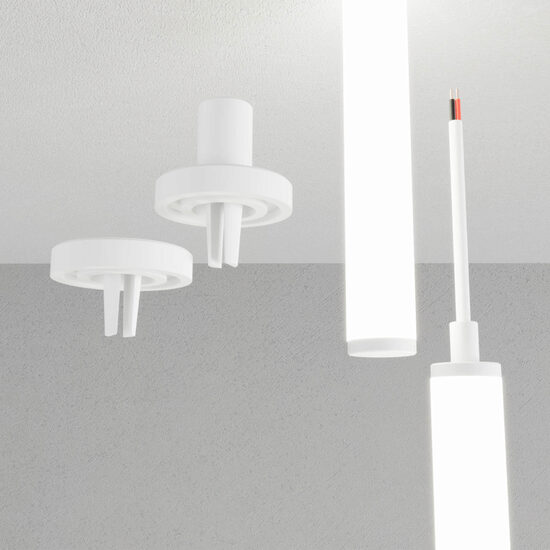 Set 2 elemente terminale silicon benzi tubulare LED XLOOP 18 mm LP18LEC Arelux