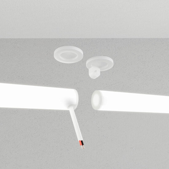 Set 2 elemente terminale silicon benzile tubulare LED XLOOP 18 mm LP18TEC Arelux