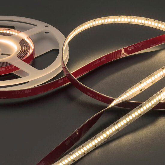 Banda LED flexibila alb cald IP20 rola 5m 24V DC/22W/m/3000K/2814 lm/m XRibo RB224066WW Arelux