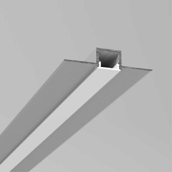 Profil fără ramă vizibila aluminiu dispersor policarbonat montaj încastrat tavane/pereți gipscarton fixare deasupra panouri gips PRF041/300SET Arelux