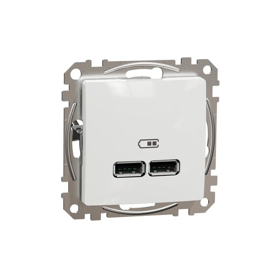 Priza incarcare alba USB A+A 2.1A Sedna Design, SDD111401 Schneider Electric