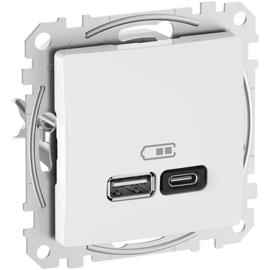 Priza alba USB A+C, 45W Sedna Design, SDD111404 Schneider Electric