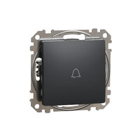 Intrerupator revenire antracit 10A simbol sonerie Sedna Design, SDD114131 Schneider Electric