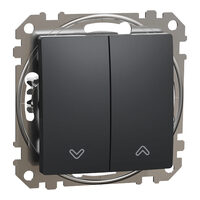 Intrerupator antracit jaluzele blocare electrica 10AX Sedna Design, SDD114104 Schneider Electric