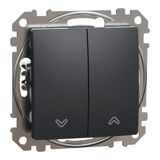 Intrerupator antracit jaluzele blocare electrica 10AX Sedna Design, SDD114104 Schneider Electric