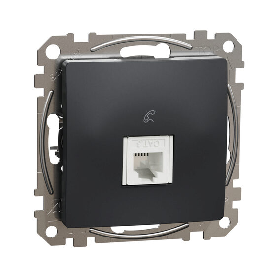 Priza telefon antracit RJ11 Sedna Design, SDD114491 Schneider Electric