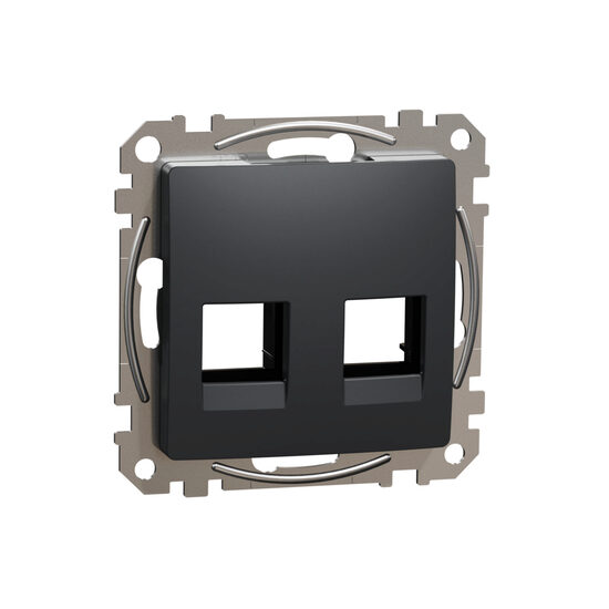 Placa antracit BLACK RJ45 Sedna Design, SDD114444C Schneider Electric