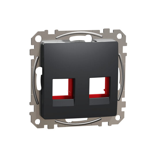 Placa antracit RED RJ45 Sedna Design, SDD114441C Schneider Electric