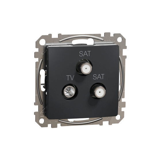 Priza TV-SAT-SAT finala 4dB antracit Sedna Design, SDD114481S Schneider Electric