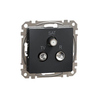 Priza TV-R-SAT intermediara 7dB antracit Sedna Design, SDD114484 Schneider Electric