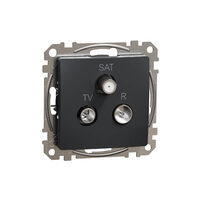 Priza TV-R-SAT intermediara 10dB antracit Sedna Design, SDD114488 Schneider Electric