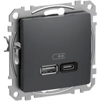 Priza antracit USB A+C, 45W Sedna Design, SDD114404 Schneider Electric