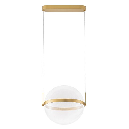 Lustră LED modernă dimabilă alamă aurie 34W/3000K Atlas 01-4374 Redo