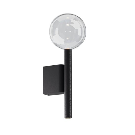 Aplică LED modernă neagră 12W/2700/3000K Bolla 01-4548 Redo