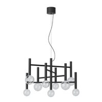 Lustră LED modernă dimabila neagră 42W/2700/3000K Bolla 01-4557 Redo