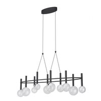 Lustră LED modernă dimabila neagră 44W/2700/3000K Bolla 01-4560 Redo