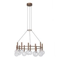 Lustră LED modernă dimabila neagră 52W/2700/3000K Bolla 01-4785 Redo