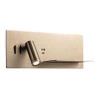 Aplică LED USB modernă bronz 8+3W/3000K Brook 01-4468 Redo