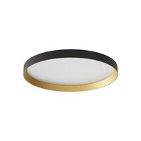 Plafonieră LED modernă dimabilă negru-auriu 40W Dama 01-3750-TRIAC Redo