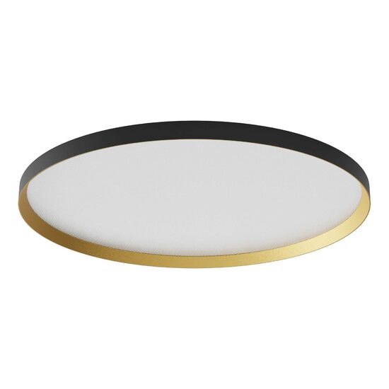 Plafonieră LED modernă dimabilă negru mat-auriu 60W Dama 01-3752-TRIAC Redo