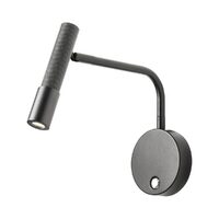 Aplică LED modernă neagra 8W/3000K Drill 01-4440 Redo
