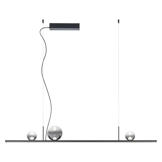 Lustră LED modernă neagra 40W/3000K Dune 01-4298 Redo