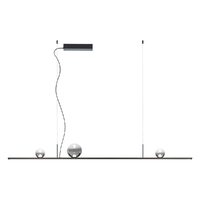 Lustră LED modernă neagra 48W/3000K Dune 01-4302 Redo