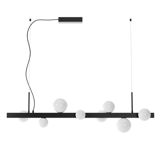 Lustră LED modernă neagră 47W/3000K Goji 01-4335 Redo