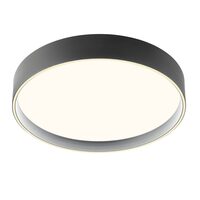 Plafonieră LED modernă neagră telecomanda 55W Hover 01-4466 Redo